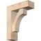 Ekena Millwork Westlake Block Smooth Bracket w/ Offset Brace, Douglas Fir, 5 1/2"W x 16"D x 20"H BKT0604X16X20WTL05SDF - alternate 1